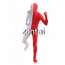 Full Body White And Red Mixed Colors Spandex Lycra Zentai