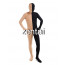 Full Body Flesh And Black Mixed Colors Spandex Lycra Zentai