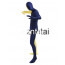 Full Body Yellow And Blue Mixed Colors Spandex Lycra Zentai