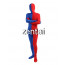 Full Body Blue And Red Mixed Colors Spandex Lycra Zentai