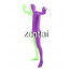 Full Body Purple And Green Mixed Colors Spandex Lycra Zentai