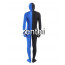 Full Body Black And Blue Mixed Colors Spandex Lycra Zentai