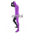 Full Body Black And Purple Mixed Colors Spandex Lycra Zentai