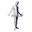 Full Body White And Royal Blue Mixed Colors Spandex Lycra Zentai