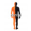 Full Body Black And Orange Mixed Colors Spandex Lycra Zentai