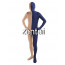 Full Body Flesh And Navy Blue Mixed Colors Spandex Lycra Zentai
