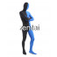 Full Body Black And Blue Mixed Colors Spandex Lycra Zentai