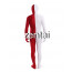 Full Body White And Dark Red Mixed Colors Spandex Lycra Zentai
