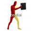 Full Body Red And Yellow Mixed Colors Spandex Lycra Zentai