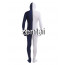 Full Body White And Royal Blue Mixed Colors Spandex Lycra Zentai