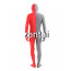 Full Body Gray And Red Mixed Colors Spandex Lycra Zentai