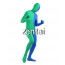 Full Body Green And Blue Mixed Colors Spandex Lycra Zentai