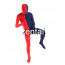 Full Body Red And Royal Blue Mixed Colors Spandex Lycra Zentai