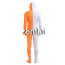 Full Body White And Orange Mixed Colors Spandex Lycra Zentai