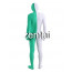 Full Body White And Green Mixed Colors Spandex Lycra Zentai