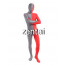 Full Body Gray And Red Mixed Colors Spandex Lycra Zentai