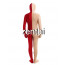 Full Body Flesh And Red Mixed Colors Spandex Lycra Zentai