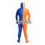 Full Body Orange And Blue Mixed Colors Spandex Lycra Zentai