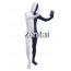 Full Body White And Royal Blue Mixed Colors Spandex Lycra Zentai