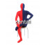 Full Body Red And Royal Blue Mixed Colors Spandex Lycra Zentai
