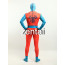 Spiderman Cyan and Orange Color Cosplay Zentai Suit