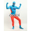 Spiderman Cyan and Orange Color Cosplay Zentai Suit