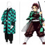 Anime Kimetsu no Yaiba Tanjirō Kamado Cosplay Outfit