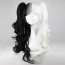 Black and White Mixed Color Ponytail 70cm Punk Lolita Curly Wig