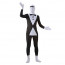 Black and White Tuxedo Zentai Morph Suit