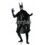Black Batman Full Body Shiny Metallic Zentai