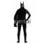 Black Batman Full Body Shiny Metallic Zentai