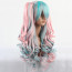 Blue and Pink Color 68cm Lolita Wavy Cosplay Wig