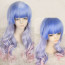 Blue Purple Pink Mixed Color Long Cosplay Wig Lolita Wig