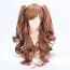 Brown and Pink Mixed Color 65cm Sweet Lolita Cosplay Wig