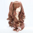 Brown and Pink Mixed Color 65cm Sweet Lolita Cosplay Wig