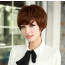 Brown Light 12in Side Bang Bob Lovely Short Hair Lolita Cosplay Wig