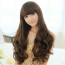 Brown Light 26in Full Bang Long Curly Hair Lolita Cosplay Wig