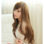 Brown Light 26in Side Bang Long Curly Hair Lolita Cosplay Wig