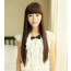 Brown Light 28in Full Bang Straight Long Hair Lolita Cosplay Wig