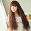 Brownish Red 27in Full Bang Long Curly Hair Lolita Cosplay Wig