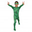 Child Green Question Mark Lycra Zentai With Eye Mask