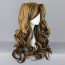 Chocolate Coffee Blended Color Curly Pigtails 70cm Sweet Lolita Cosplay Wig
