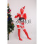 Christmas Santa Claus Red Cosplay Costume Zentai Suit 