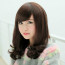 Dark Brown 19in Side Bang Lovely Curly Hair Lolita Cosplay Wig