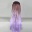 Elegant Fairy Zipper Brown and Purple Mixed Color 80cm Princess Lolita Cosplay Wig