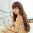 Flax 28in Side Bang Long Curly Hair Lolita Cosplay Wig