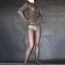 Golden Shiny Velvet Full Body Zentai