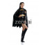 Female Batman Shiny Metallic Zentai Suit