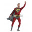 Red Superman Full Body Spandex Lycra Zentai Suit 