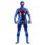 Spiderman Blue Color Shiny Metallic Cosplay Zentai Suit